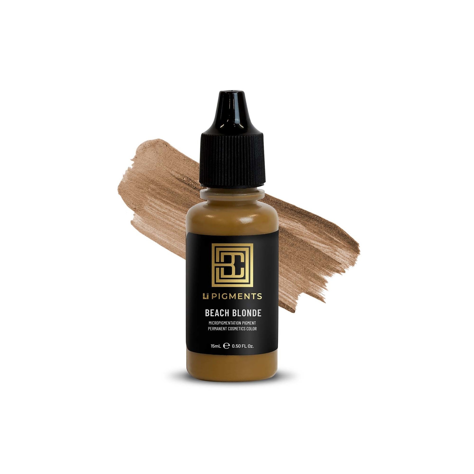 Li Pigments Permanent Makeup - Color-Bleach Blonde with swatch on white background