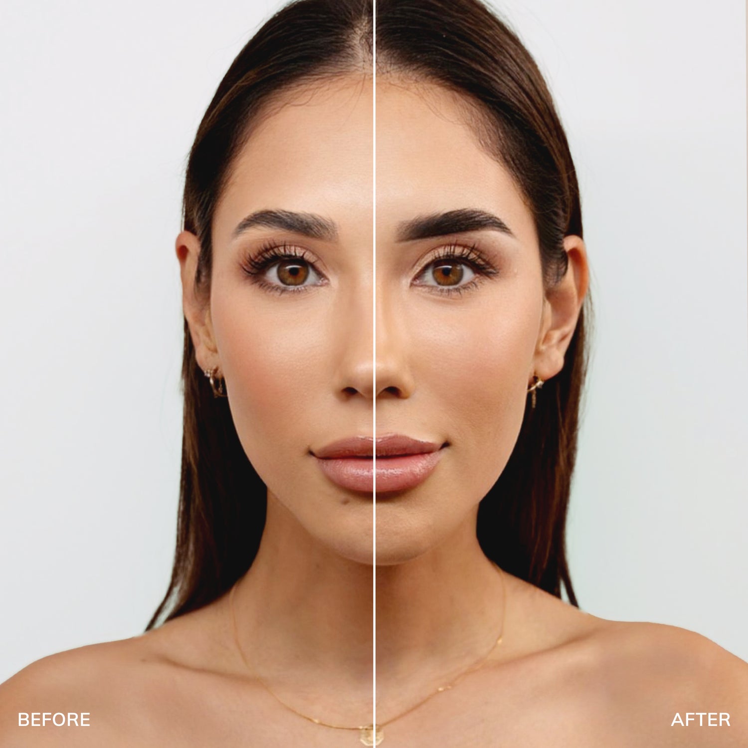 Airbrush before and after