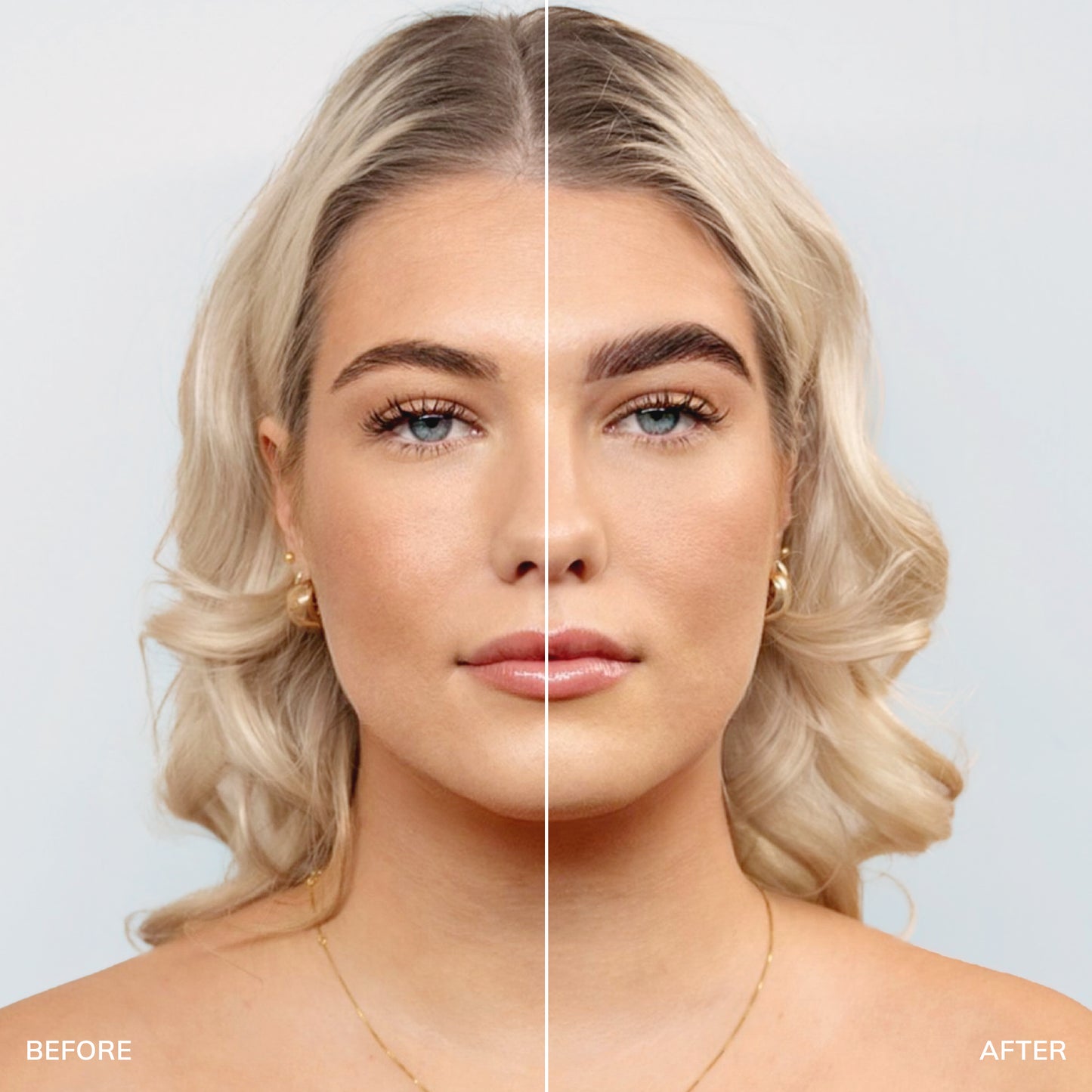 Airbrush before and after